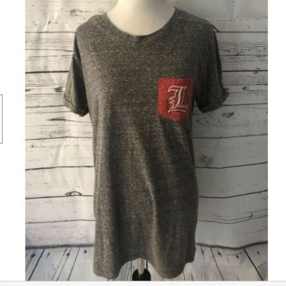 Louisville Cardinals TShirt Sz XL Gray Red Royce A